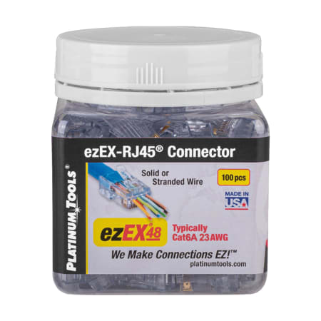 ezex48 - ezex-rj45 cat6a connector 100pc jar